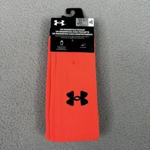 Under Armour UA Magnetico Pocket Soccer Socks Mens Large Over Calf Shin Guard